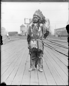 Real American Indian chief from Buffalo Bill's Wild West Show