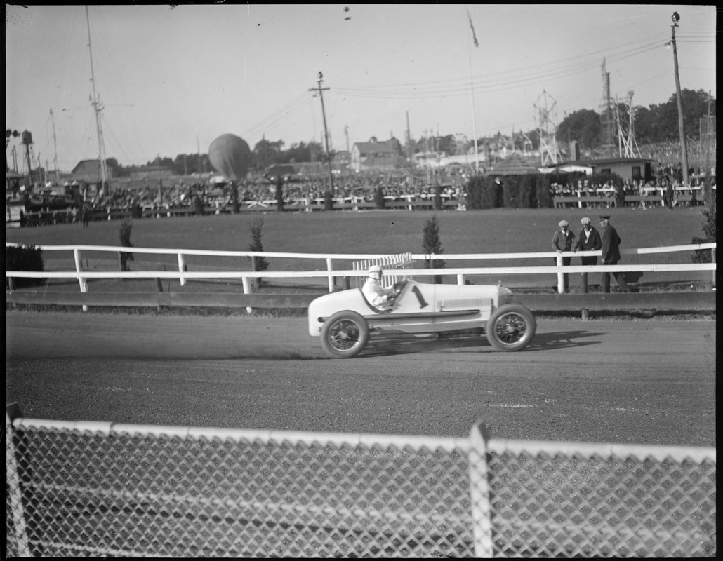 Ralph DePalma auto driver, Brockton Fair, winning his races, he has won over 200 races in his career