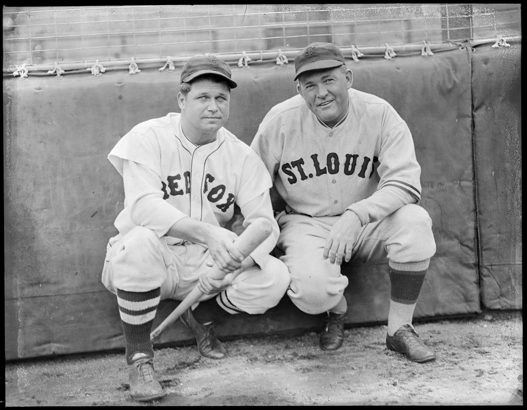 Red Sox Jimmie Foxx and Browns Rogers Hornsby - Digital Commonwealth