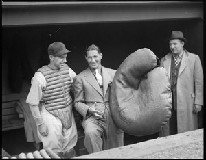 Red Sox dugout / large glove