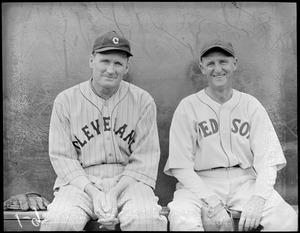 Johnson / Pennock - Greatest pitchers of all time. (Cleveland / Red Sox.)