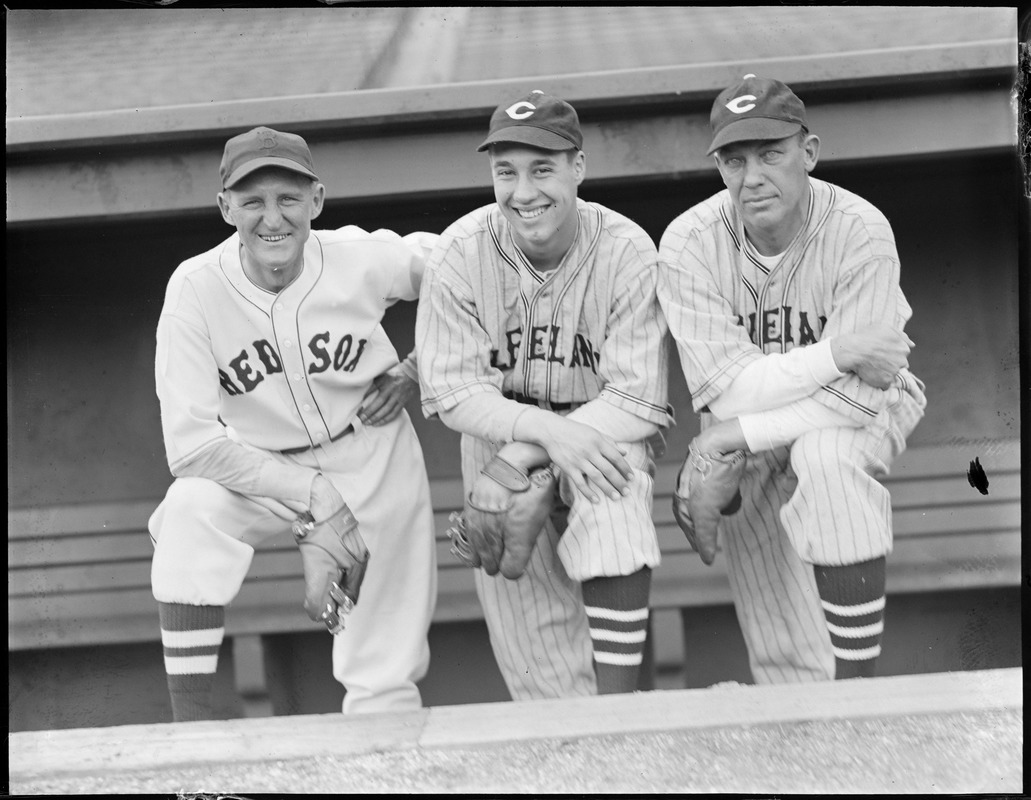 Pennock, Feller, George Uhle at Fenway Park - Red Sox / Indians ...