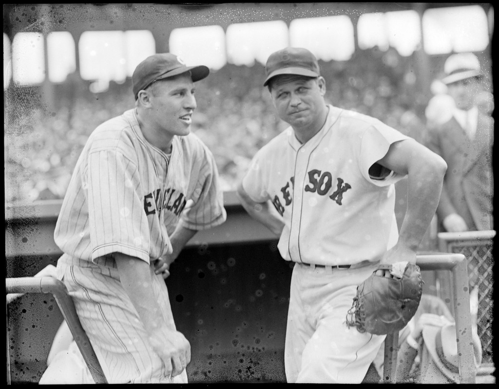 Hal Trosky and Jimmie Foxx. Sox/Indians.
