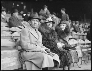 Eddie Collins in the stands at Fenway