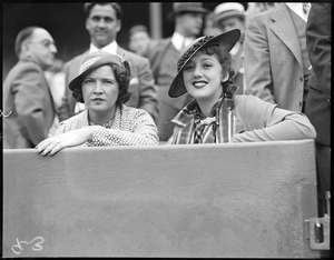 L-R: (2nd wife) Mrs. Babe Ruth / Mrs. Gomes at Fenway.