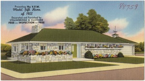 Presenting the V. F. W. Model Gift Home of 1955, decorated and furnished by Strawbridge & Clothier, free - inspection - free