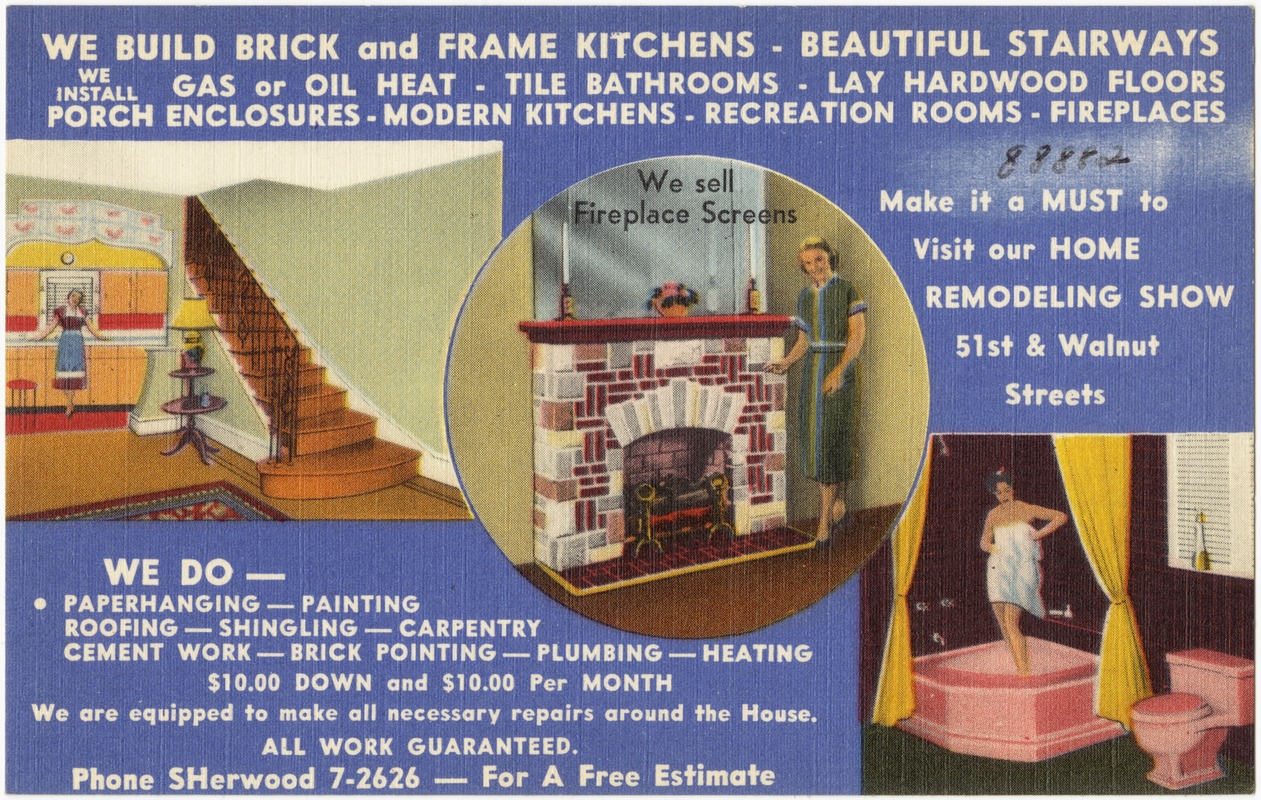 We build brick and frame kitchens - beautiful stairways