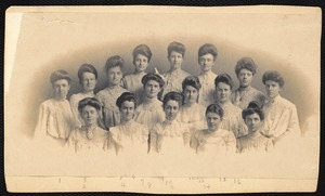 Advanced class of students at Fitchburg State Normal School 1904