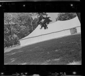 Tent at Brandeis University commencement