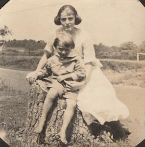 Young woman and child, West Yarmouth, Mass.
