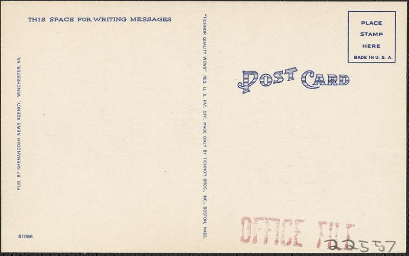 Administration building and Bachelors Quarters, Baker Veterans Administration Center, Martinsburg, W. Va.