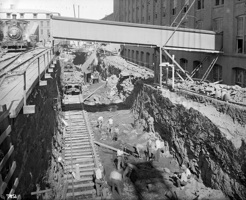 New Dam Construction Showing Work On Canal Digital Commonwealth   Image Access 800 