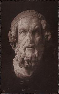 Head of Homer, Hellenistic. Museum of Fine Arts, Boston, Mass.