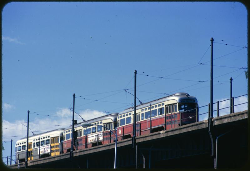 MBTA Green Line train, Cambridge