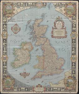 A Modern Pilgrim's map of the British Isles