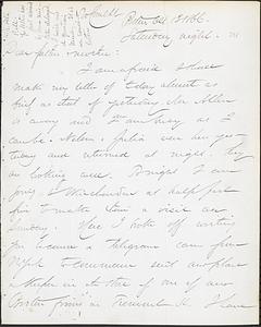 Letter from John D. Long to Zadoc Long and Julia D. Long, October 13, 1866