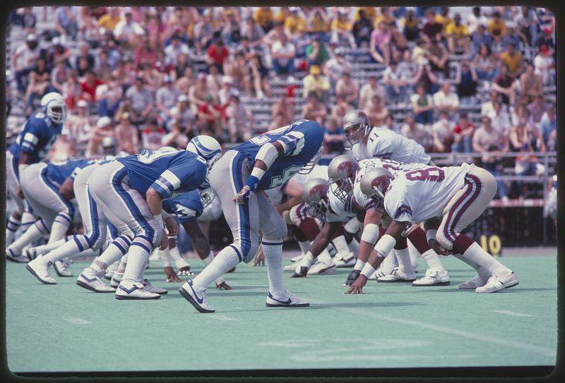 Boston Breakers vs. Michigan Panthers, USFL game at Nickerson Field ...