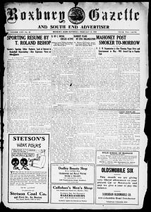 Roxbury Gazette and South End Advertiser, February 21, 1925
