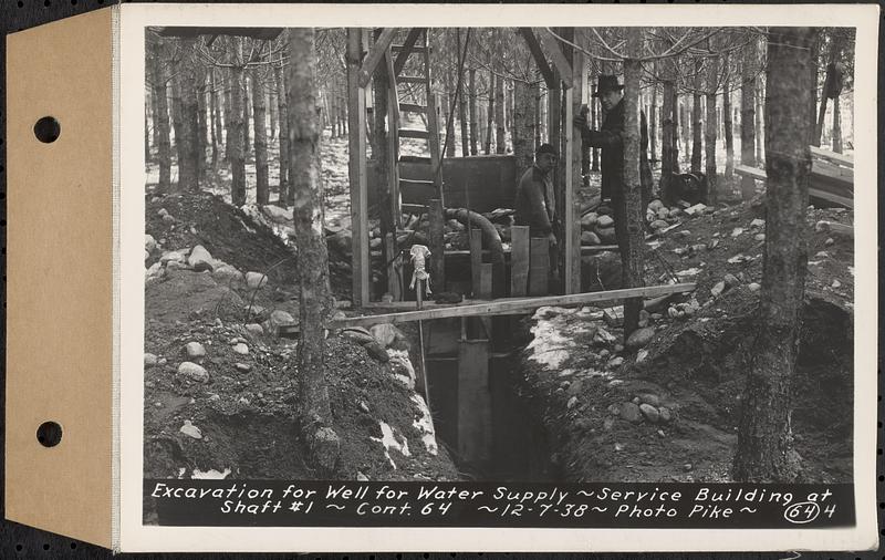 Contract No. 64, Service Buildings at Shafts 1 and 8, Quabbin Aqueduct ...