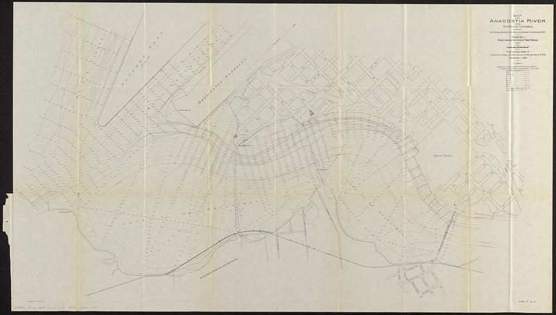 Map of Anacostia River in the District of Columbia