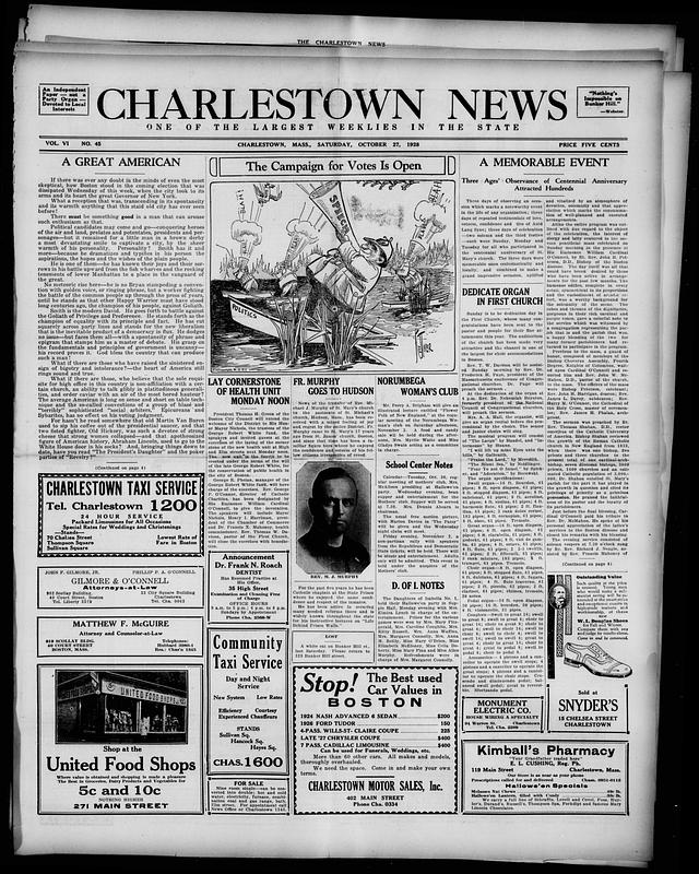 The Charlestown News. October 27, 1928 - Digital Commonwealth