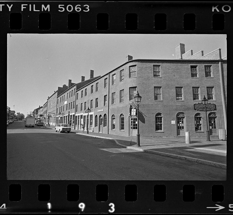 Music center bldg, Market Square 'after' pics, State St. and Market Square with red filter, Jack Bradshaw