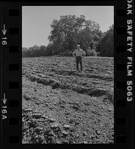 Albert Elwell in a field