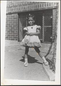 Imani's power pose in Newtowne Court