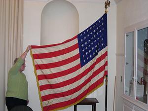 American flag with 48 stars