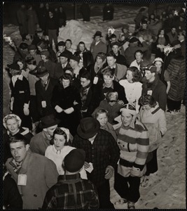 The procession approaching the Ice Arch