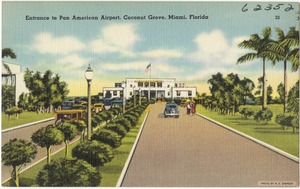 Entrance to Pan American Airport, Coconut Grove, Miami, Florida