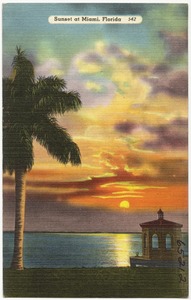 Sunset at Miami, Florida