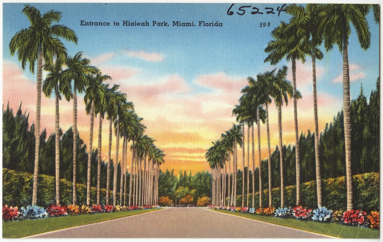 Entrance to Hialeah Park, Miami, Florida