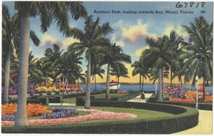 Bayfront Park looking toward bay, Miami, Florida