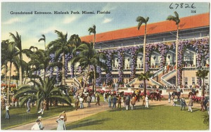 Grandstand entrance, Hialeah Park, Miami, Florida