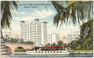 2nd Avenue bridge, across Miami River, Miami, Florida