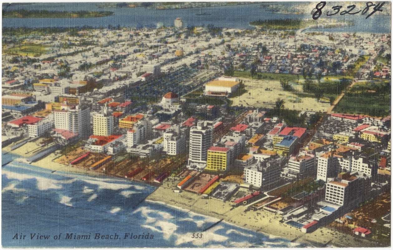 Air view of Miami Beach, Florida