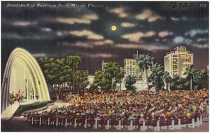 Band shell in Bayfront Park in Miami, Florida
