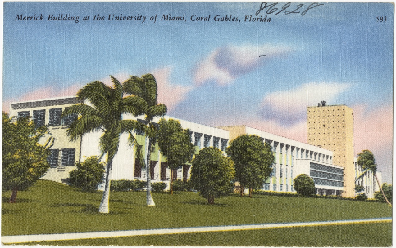 Merrick building at the University of Miami, Coral Gables, Florida
