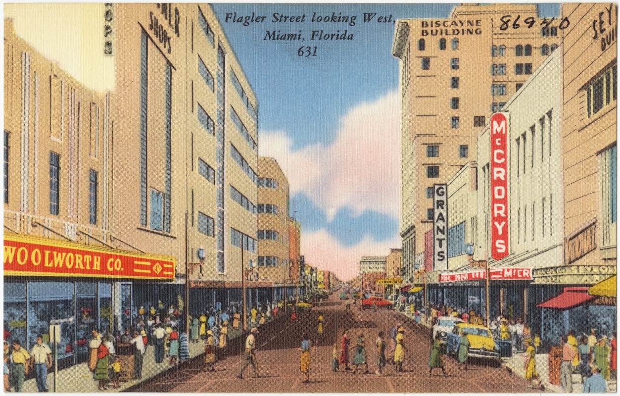 Flagler Street looking west, Miami, Florida - Digital Commonwealth