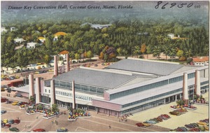 Dinner Key Marina and convention hall, Coconut Grove, Miami, Florida