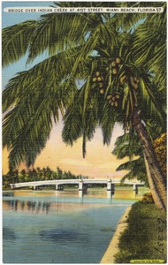 Bridge over Indian Creek at 41st St., Miami Beach, Florida