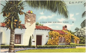 A typical home, Miami Beach, Florida