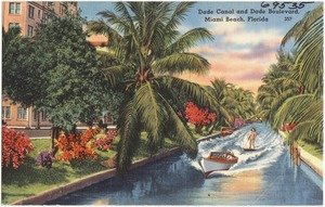 Dade Canal and Dade Boulevard, Miami Beach, Florida