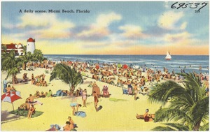 A daily scene, Miami Beach, Florida