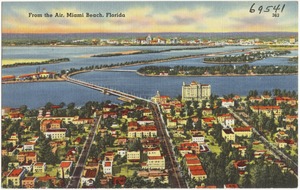 From the air, Miami Beach, Florida