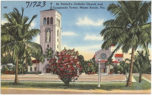 St. Patrick's Catholic Church and Campanile tower, Miami Beach, Florida