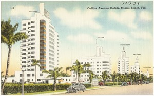 Collins Avenue hotels, Miami Beach, Florida