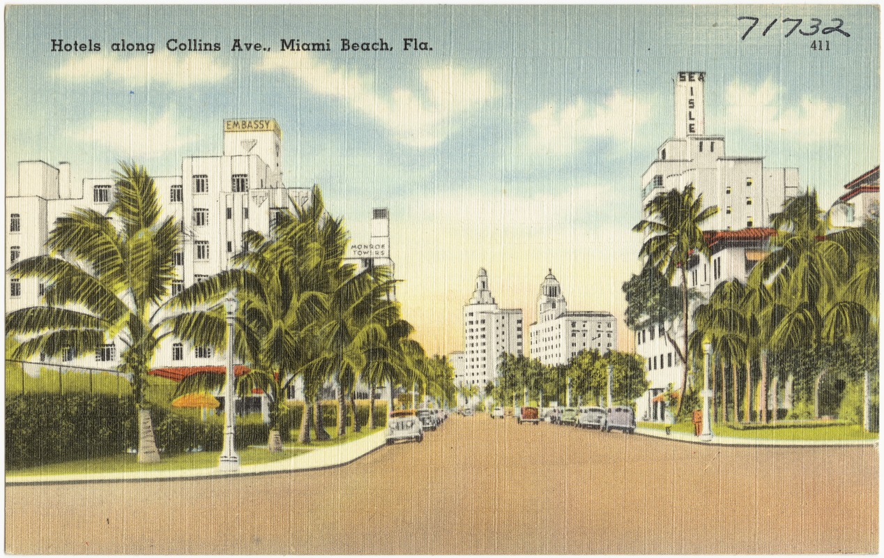 Hotels along Collins Ave., Miami Beach, Florida