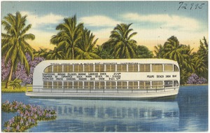 Miami Beach Show Boat, world's largest glass in bottom boat- underwater illumination